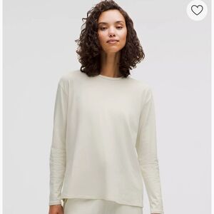 Lululemon XL Bone Long Sleeve Twist Shirt